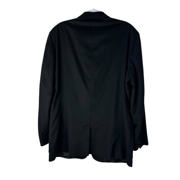 Banana Republic Men Blazer Jacket Sport Coat 44R Black Wool Blend Italy READ - Picture 3 of 12